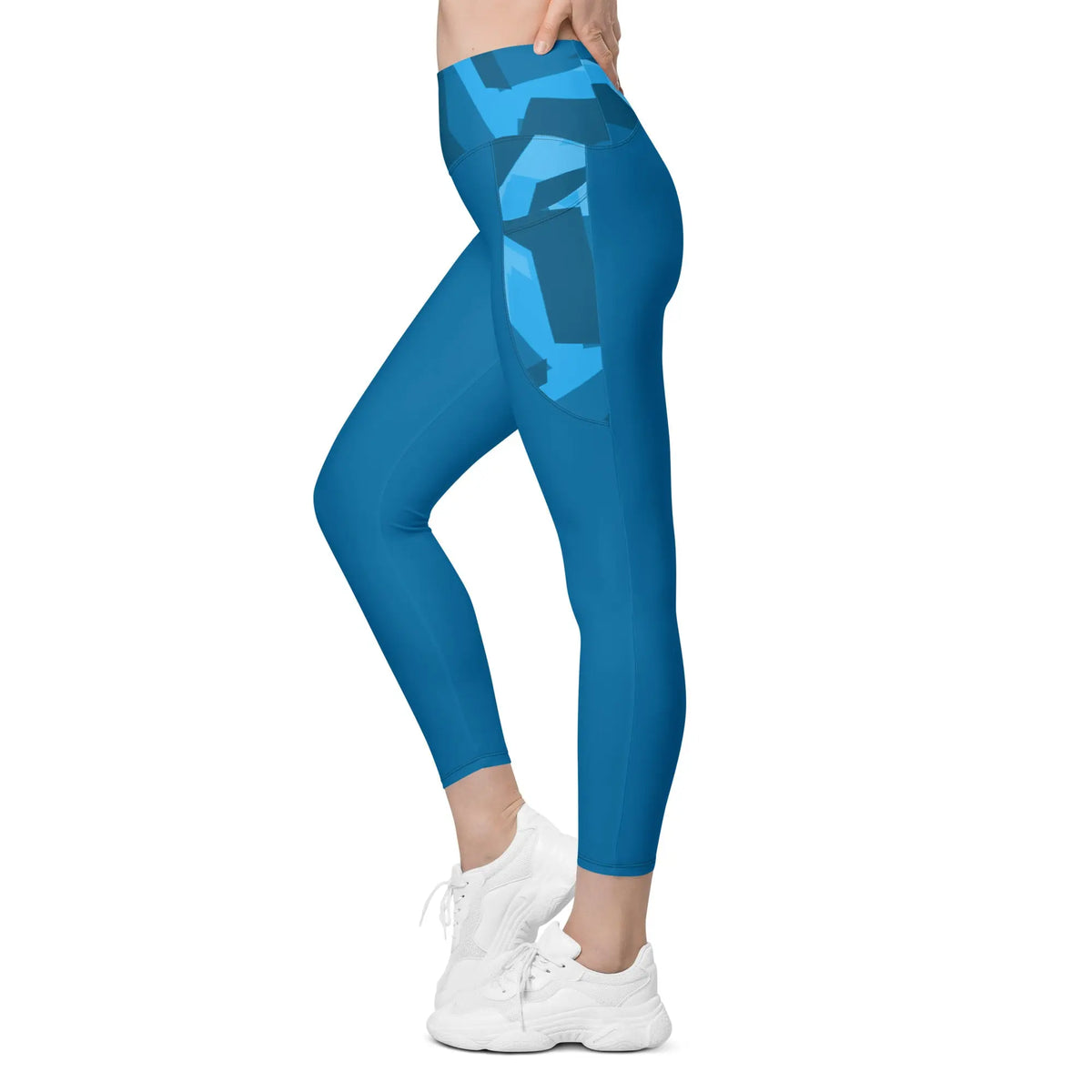 Queen Savage Blue Yoga Tights with Pockets Savage Mind