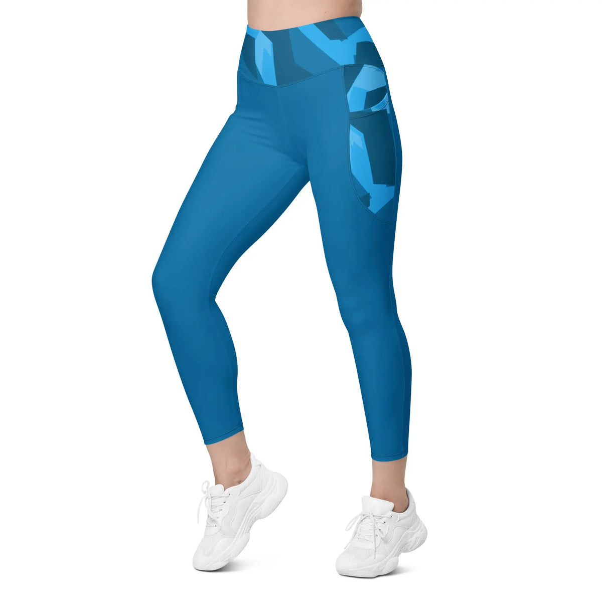 Queen Savage Blue Yoga Tights with Pockets Savage Mind