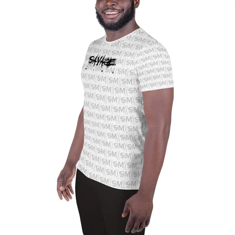 Savage Mind White Athletic T-shirt Savage Mind