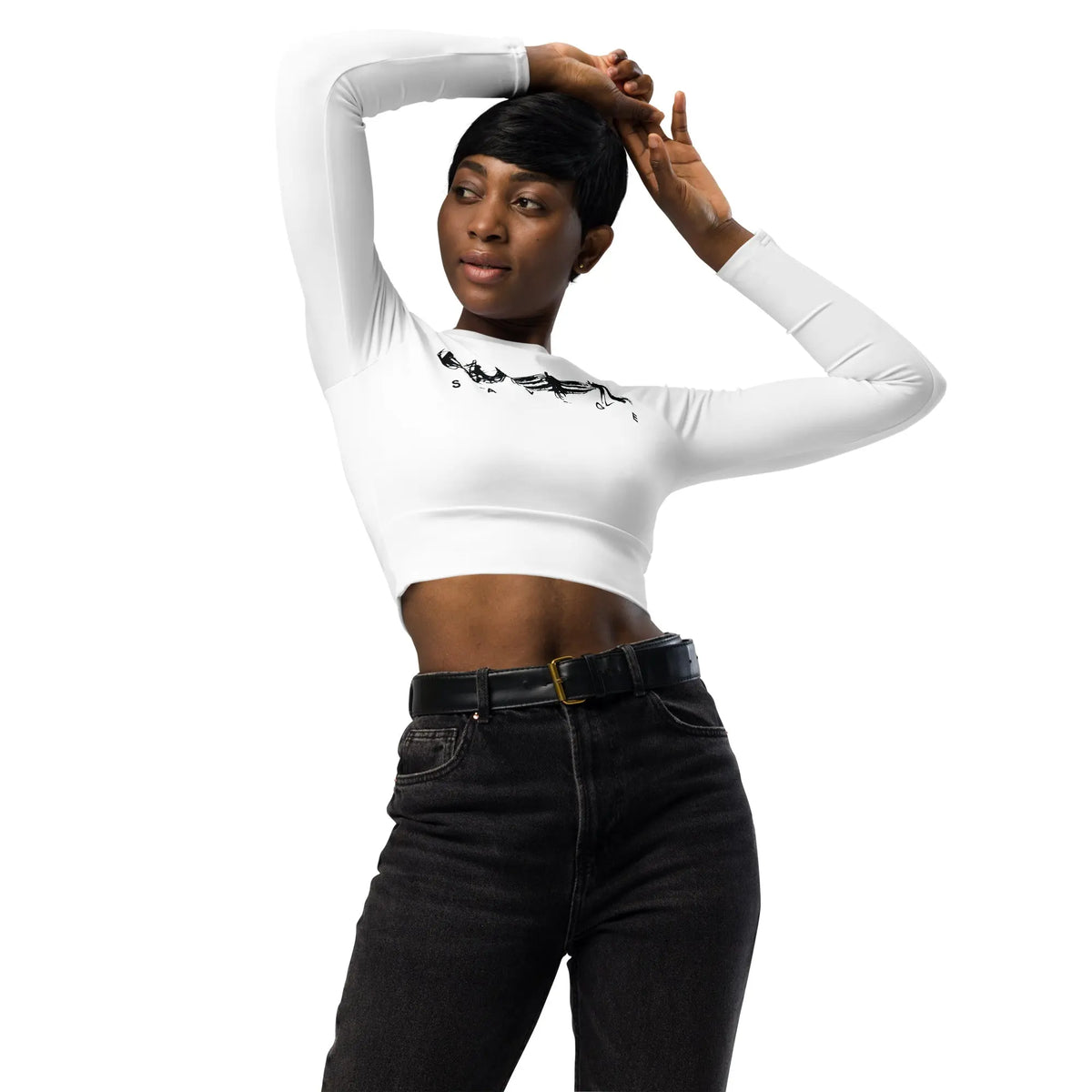 Queen Savage Long-Sleeve Crop Top Savage Mind