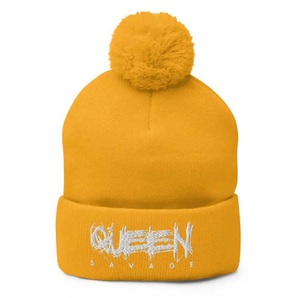 Queen Savage Pom-Pom Beanie Savage Mind