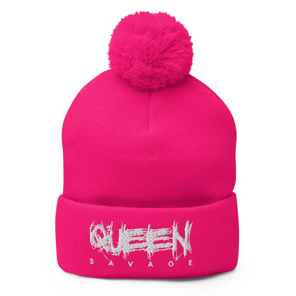 Queen Savage Pom-Pom Beanie Savage Mind