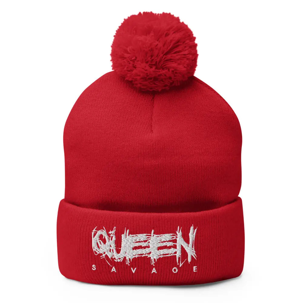 Queen Savage Pom-Pom Beanie Savage Mind