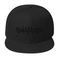 B/W Savage Mind Snapback Hat Savage Mind