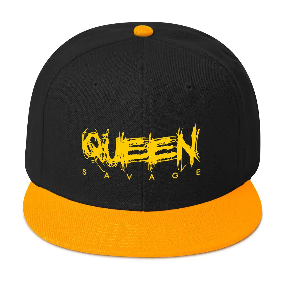 Gold Queen Savage Snapback Hat Savage Mind