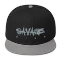 Grey Savage Mind Snapback Hat Savage Mind