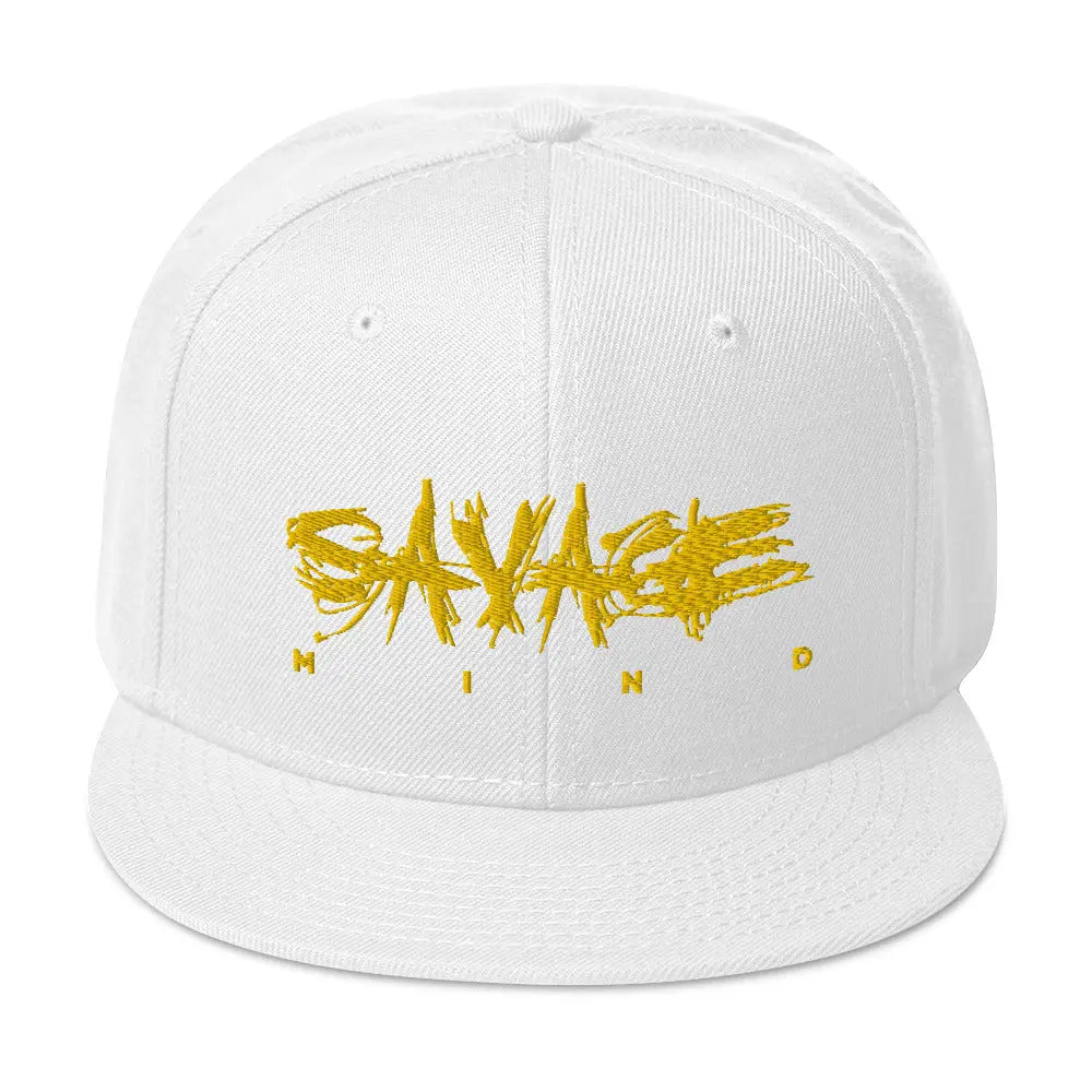 Gold Savage Mind Snapback Hat Savage Mind