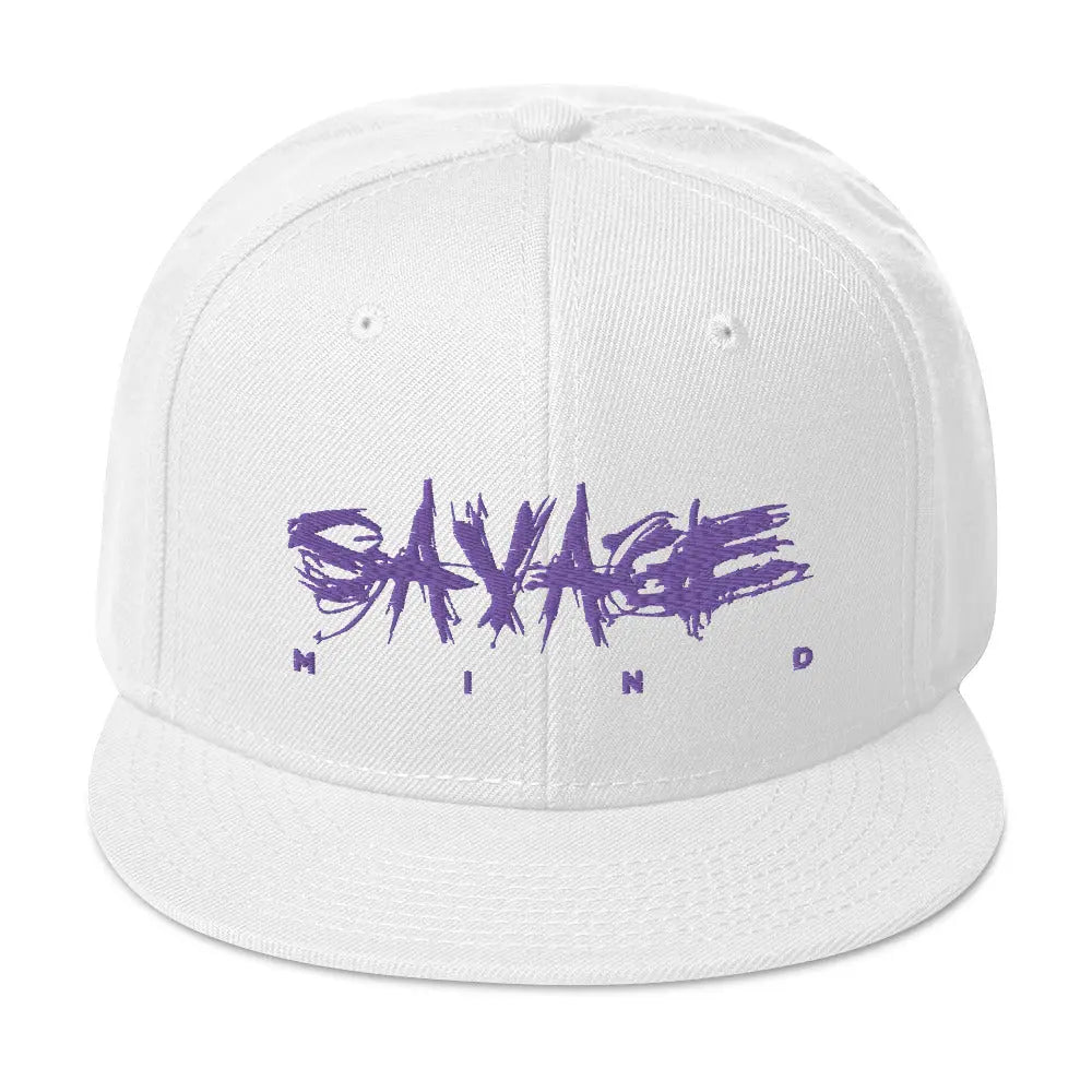 Purple Savage Mind Snapback Hat Savage Mind