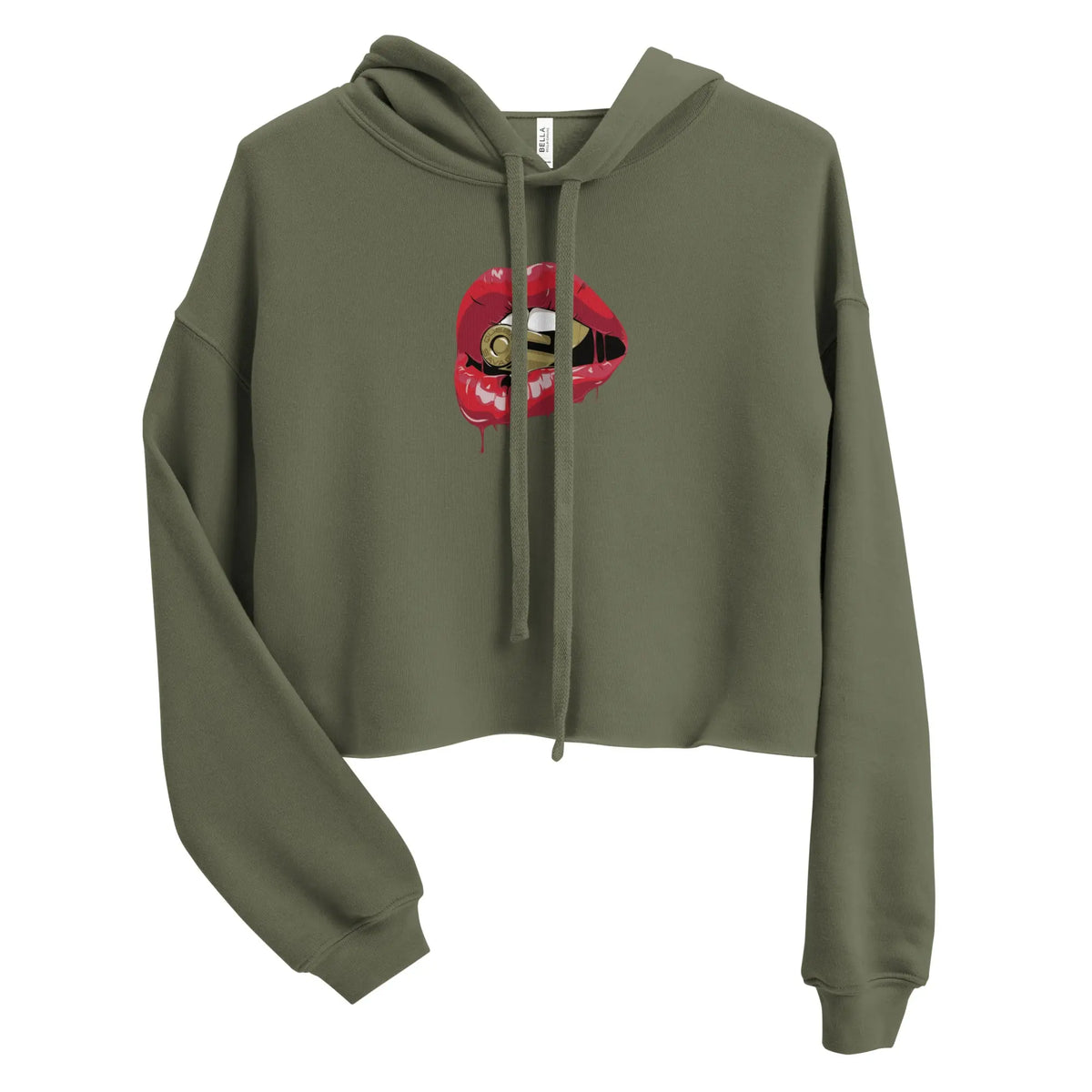 Bite The Bullet Crop Hoodie Savage Mind