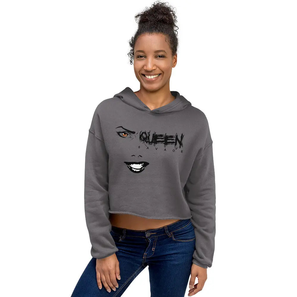 Queen Savage Crop Hoodie Savage Mind